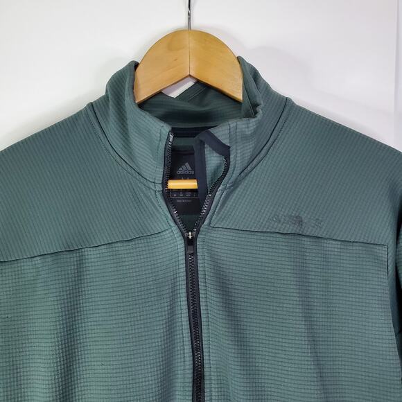 Adidas Terrex Teal Green Women's Size M Unisex zip-up Lightweight Jacket - Picture 5 of 14